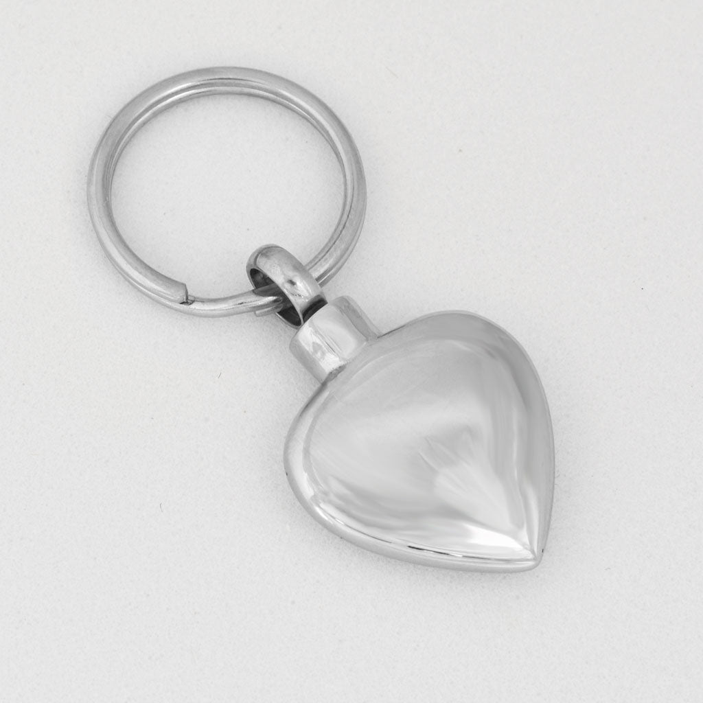 Heart Paw Print Keychain Urn