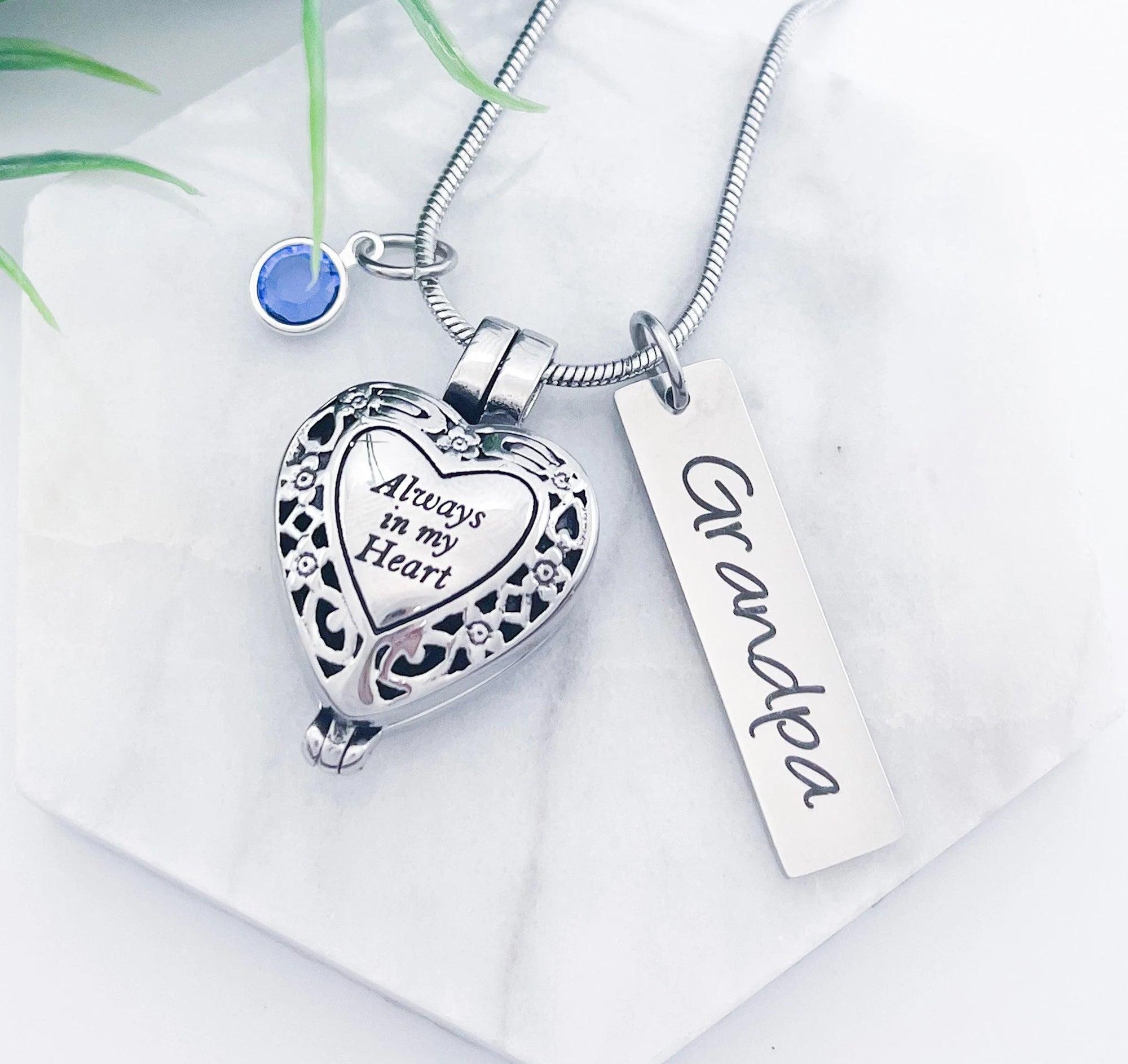 Always in My Heart Locket Cremation Jewelry