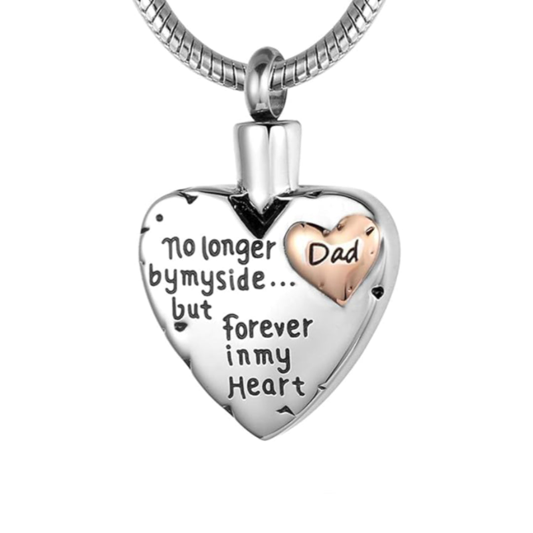 No Longer by My Side, Dad Cremation Jewelry