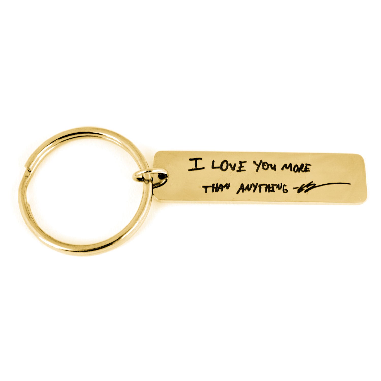 Rectangle Handwriting Key Ring