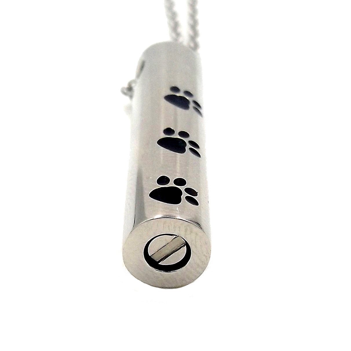 3 Paws Cylinder Urn Necklace Sarah & Essie 