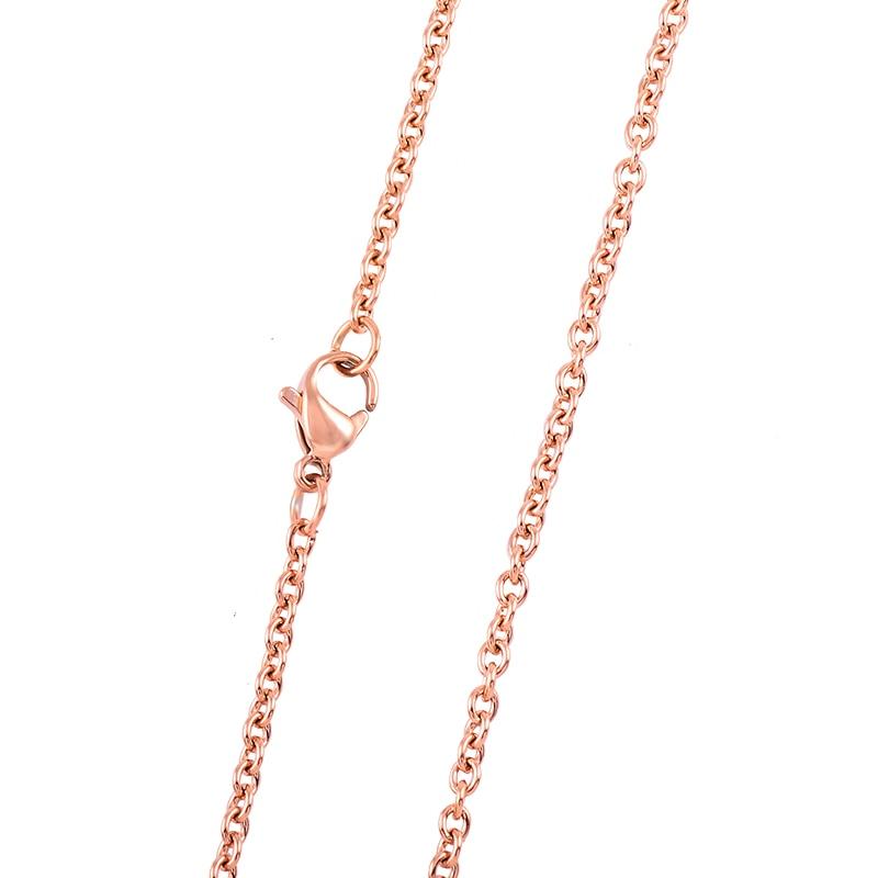 Stainless Steel Cable Chain Necklace Cremation Jewelry Accessories My Sweetest Memories 16" Rose Gold 