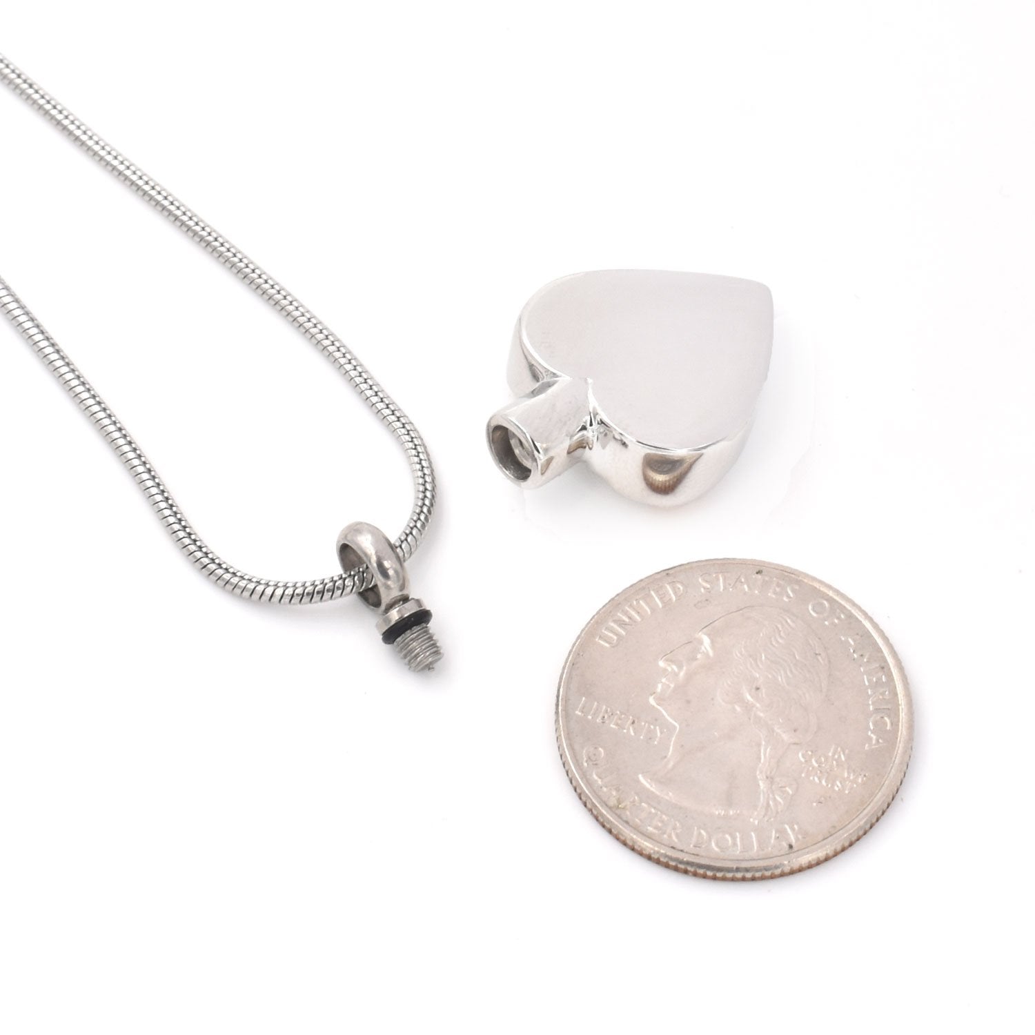 No Longer by My Side - Brother or Sister Heart Urn Necklace Sarah & Essie 