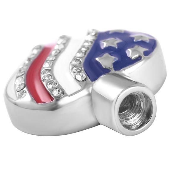 American Flag Heart Urn Necklace Sarah & Essie 