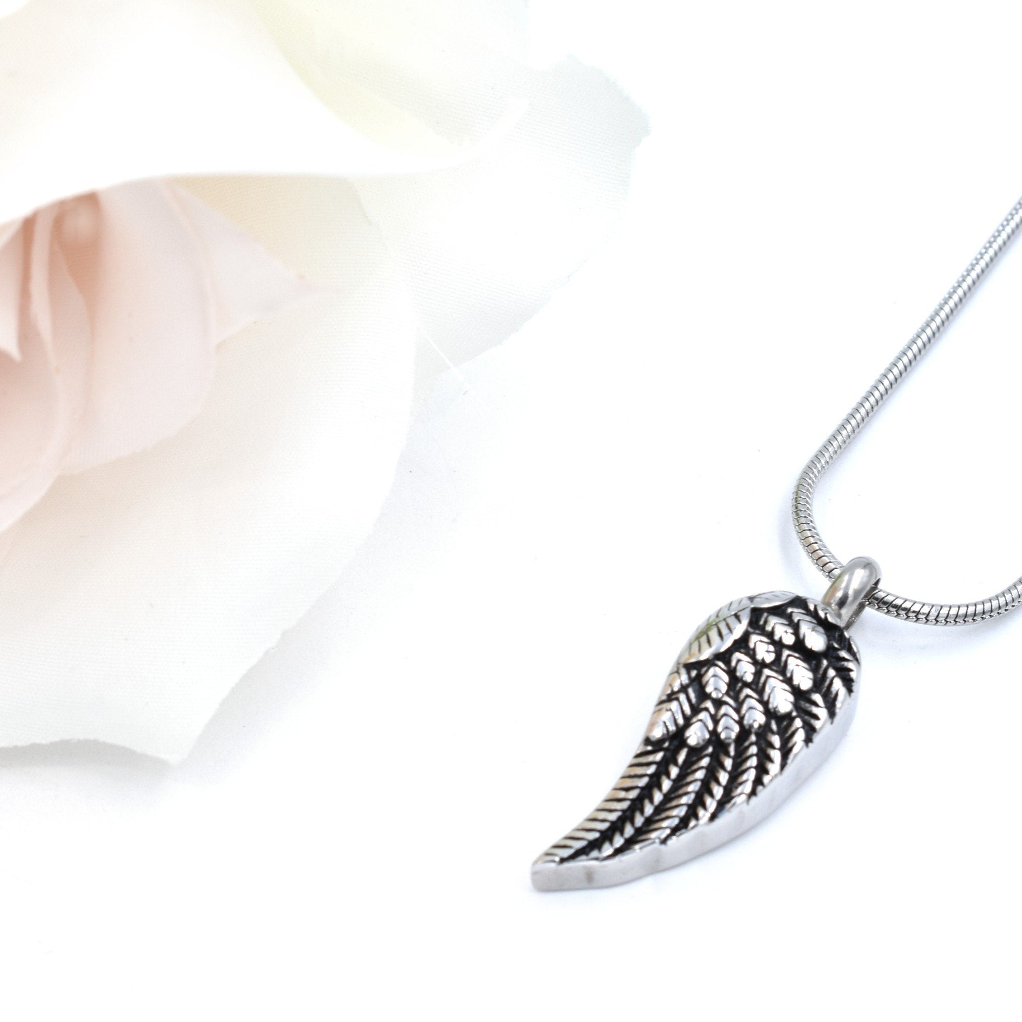 Large Angel Wing Urn Necklace Sarah & Essie 