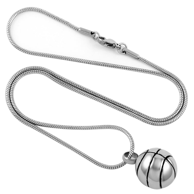 Basketball Urn Necklace