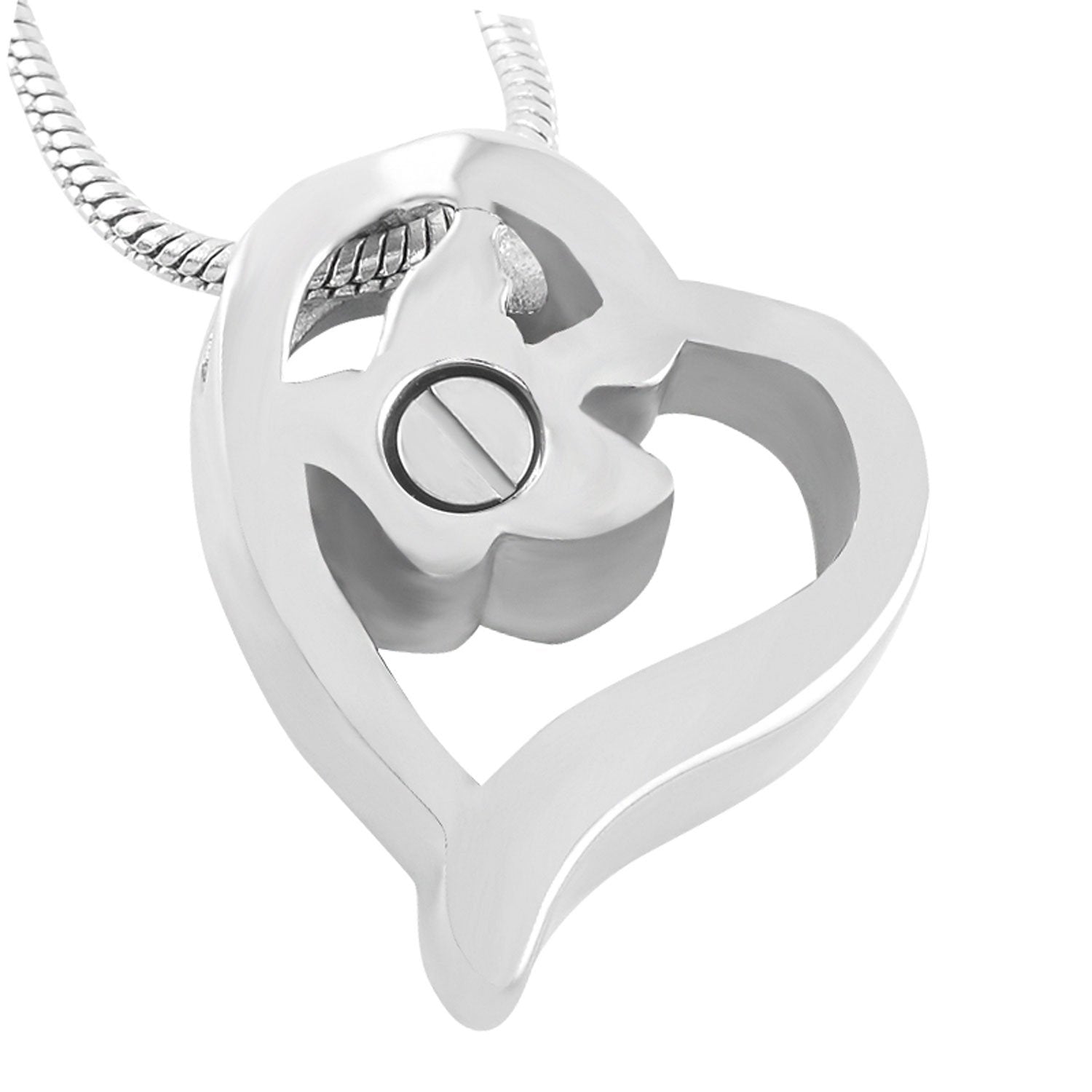 Crystal Butterfly in Heart Urn Necklace Sarah & Essie 