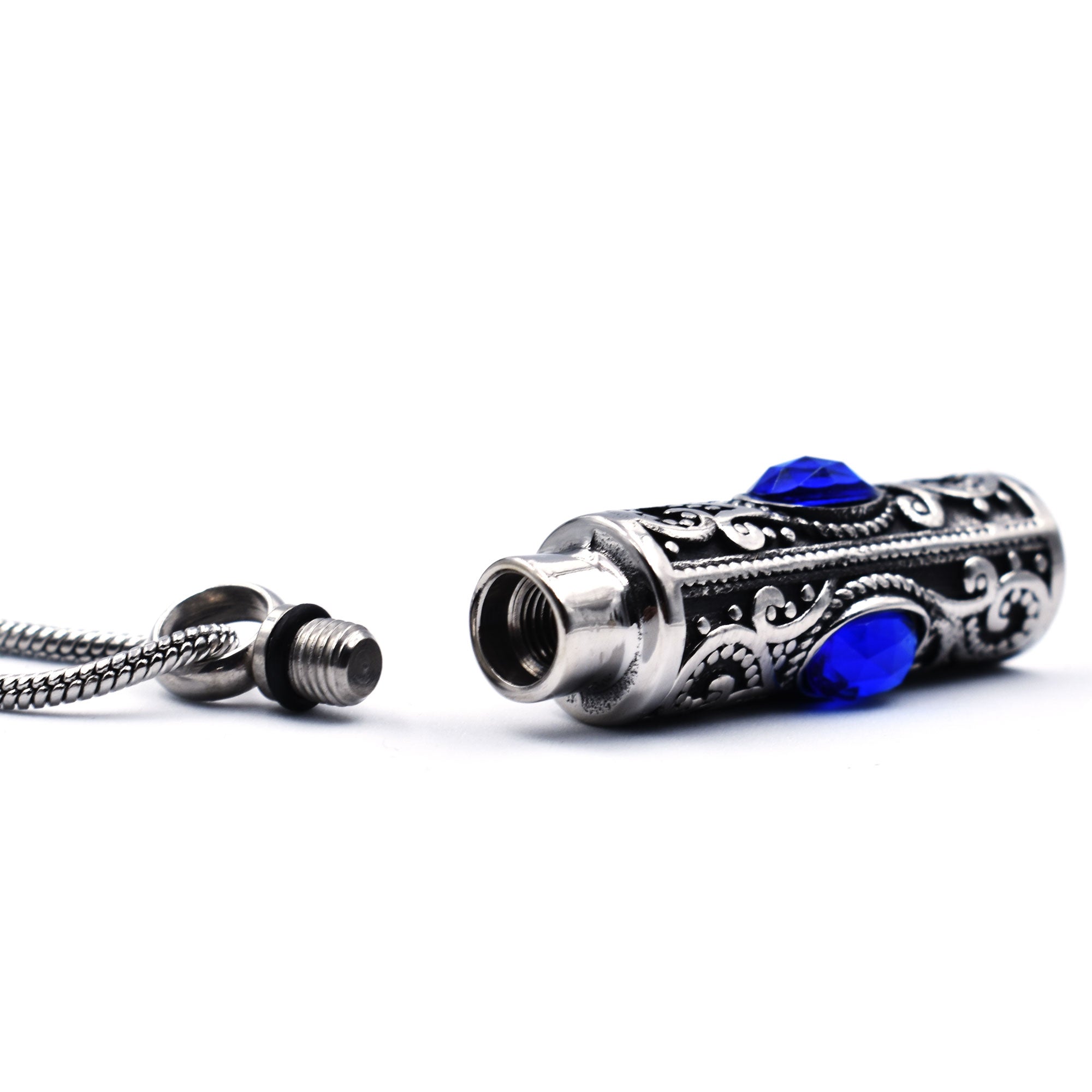 Paisley Cylinder with Sapphire Crystal