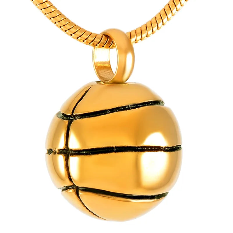 Basketball Urn Necklace