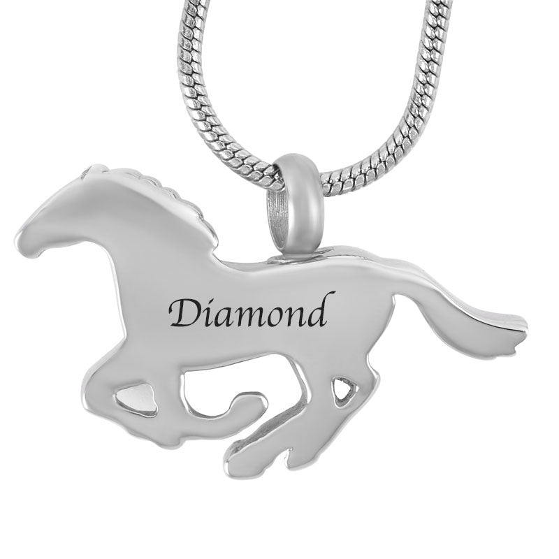 Galloping Horse Cremation Jewelry