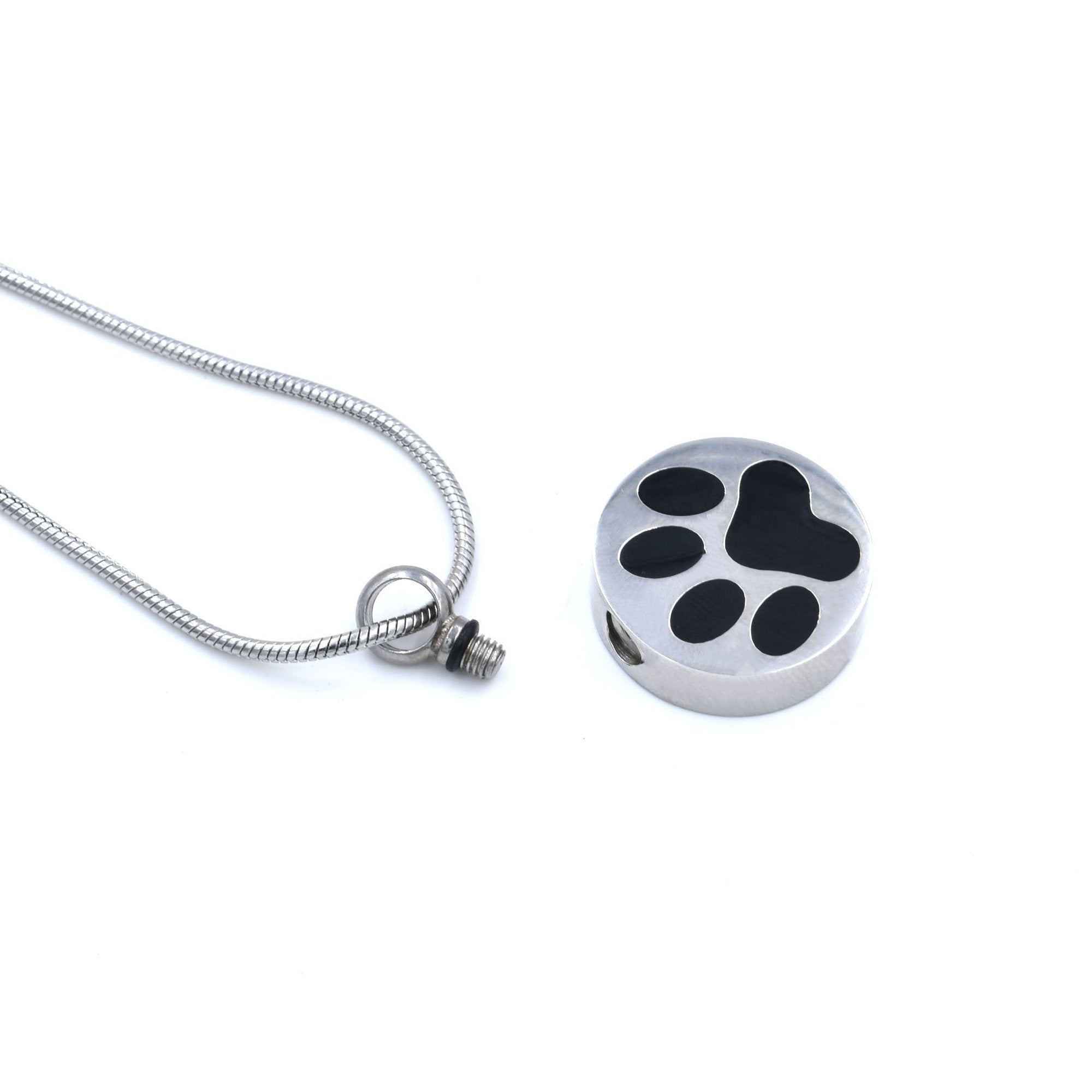 Round Paw Print Urn Necklace Sarah & Essie 