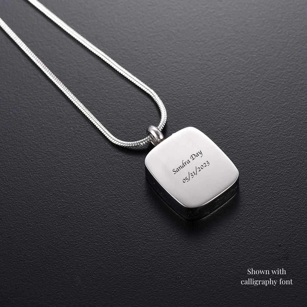 Mom So Special, So Loved Urn Necklace, Optional Engraving