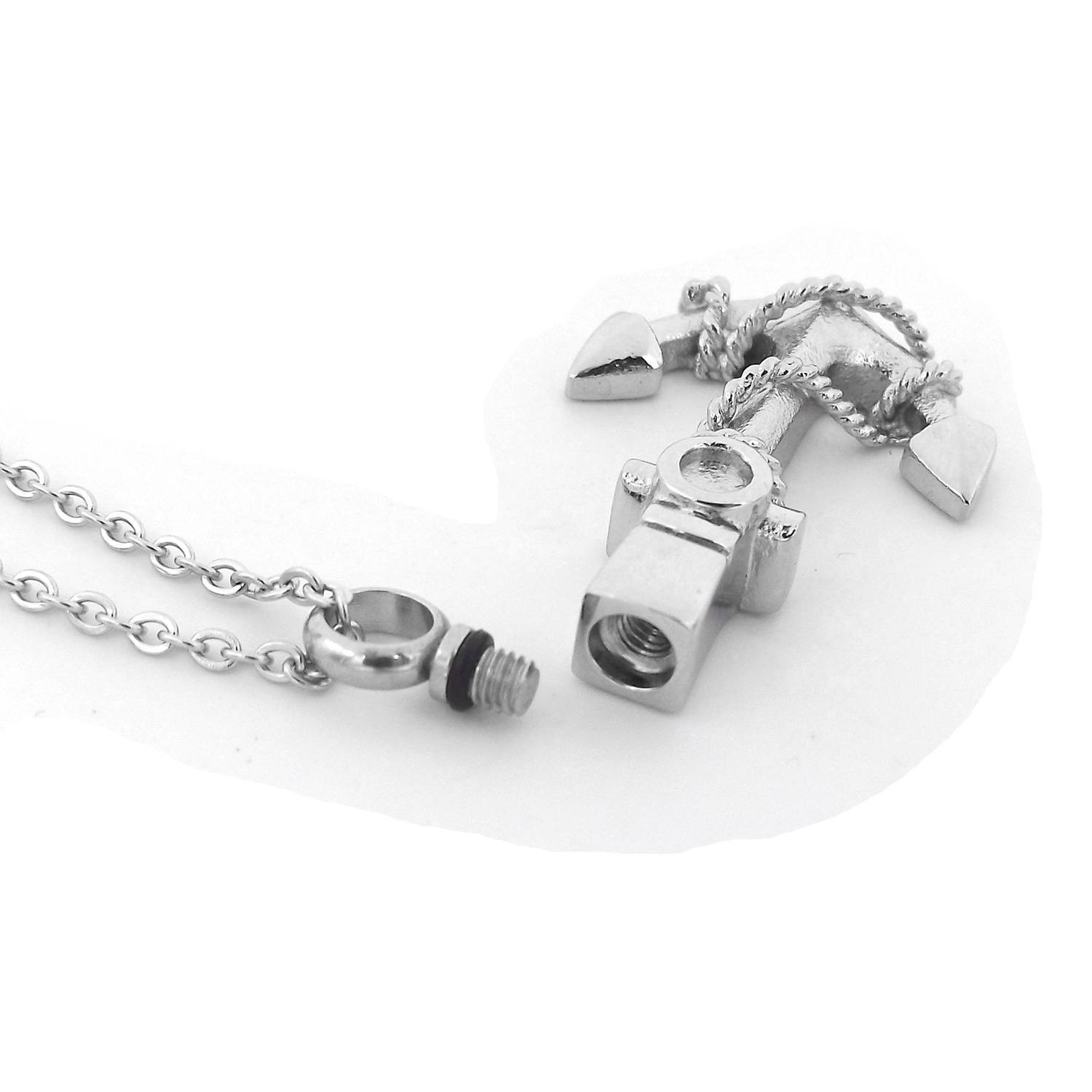 Silver Anchor Urn Necklace Sarah & Essie 