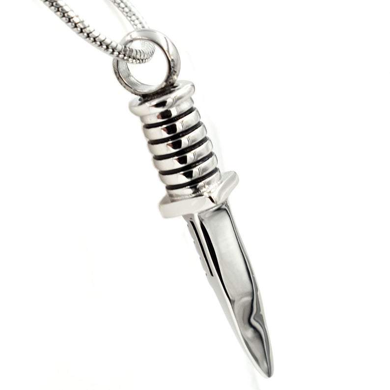 Silver Dagger Urn Necklace Sarah & Essie 